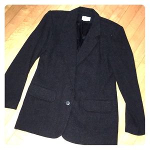Gray wool blazer